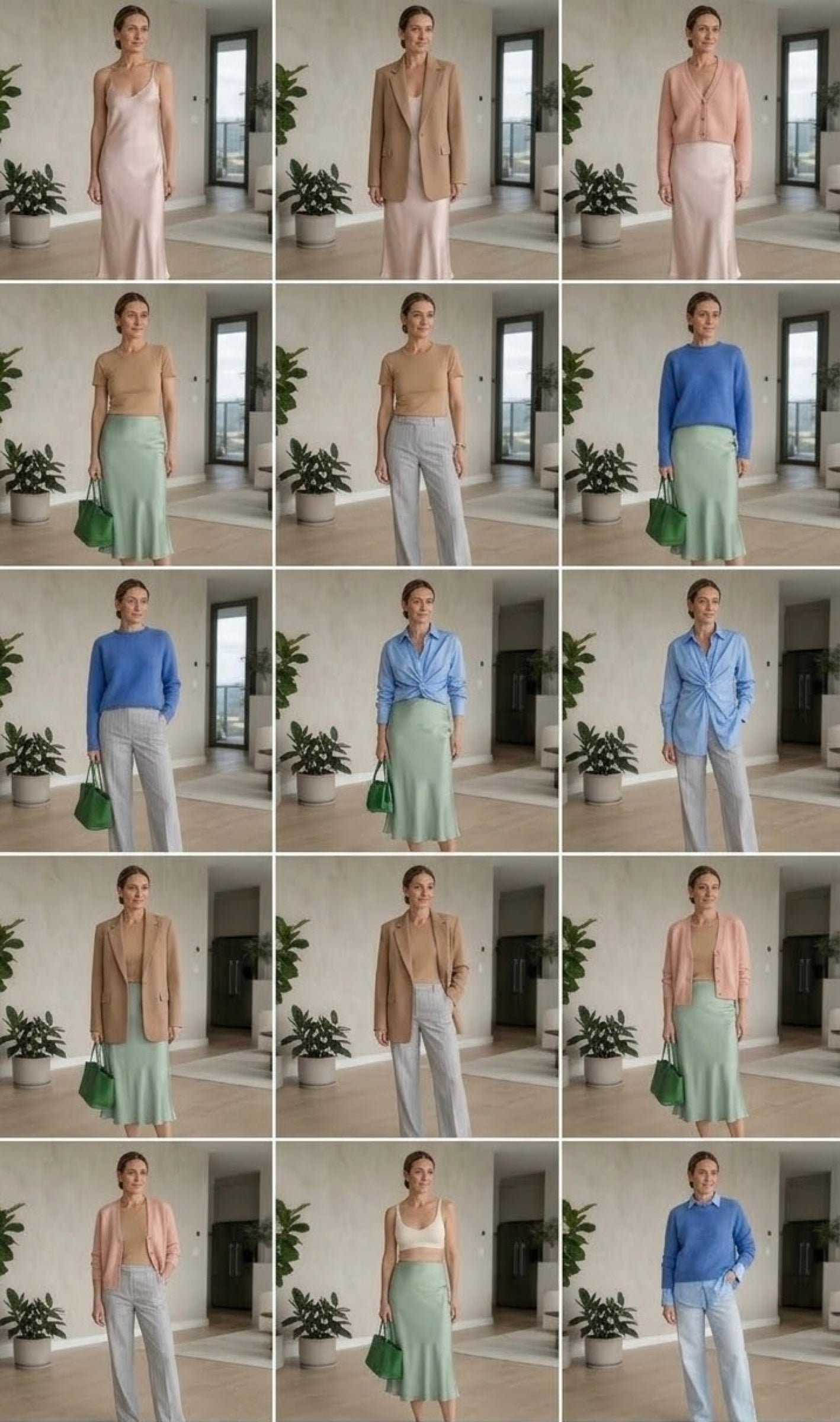 Drei Outfits aus vorhandenen Kleidungsstücken, Beispiel 3