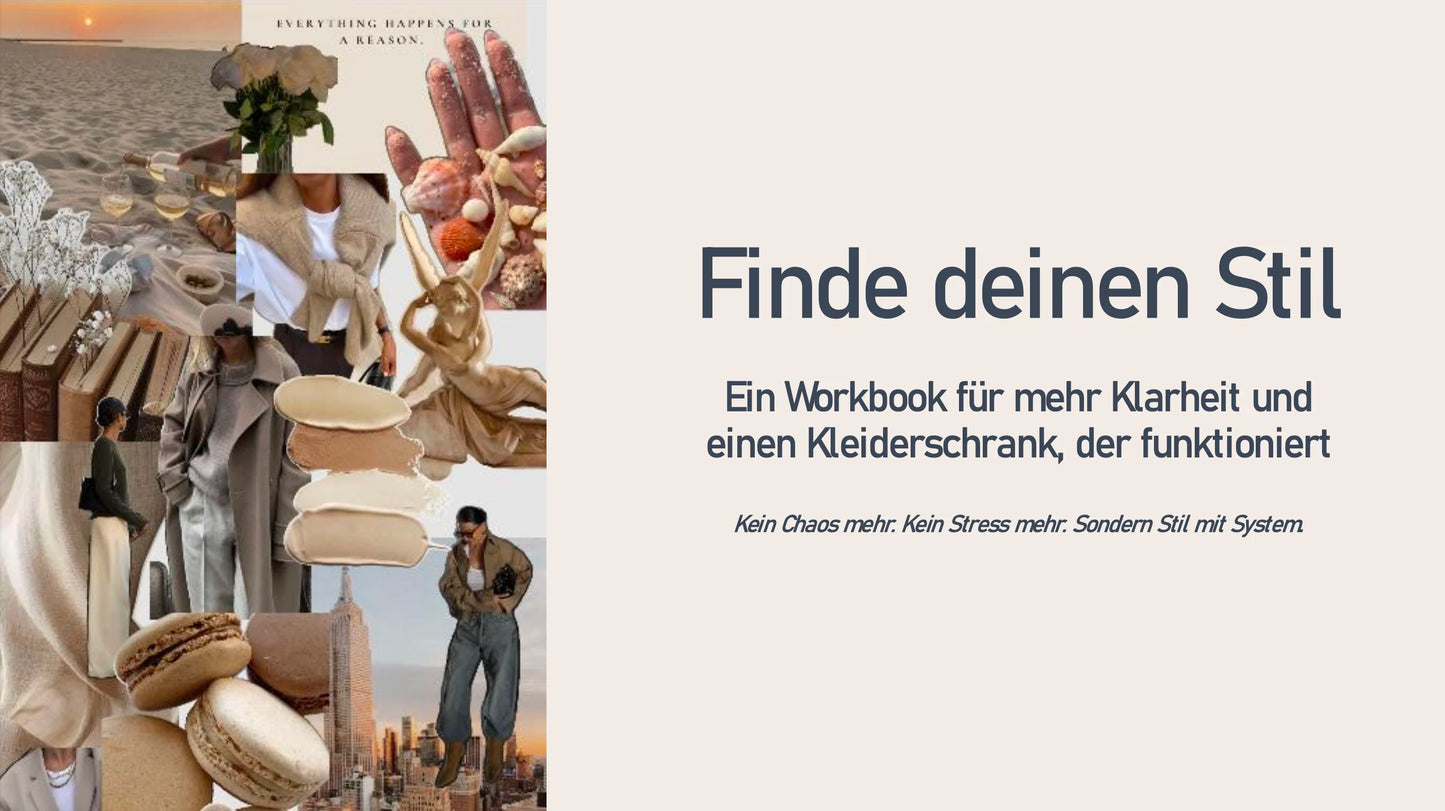 Kostenloses Workbook - Finde deinen Stil